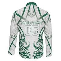 Custom Hawaii Volleyball Family Matching Long Sleeve Bodycon Dress and Hawaiian Shirt Polynesian Pattern LT05 - Polynesian Pride