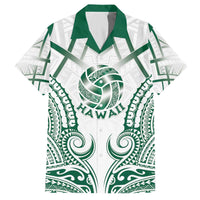 Custom Hawaii Volleyball Family Matching Off The Shoulder Long Sleeve Dress and Hawaiian Shirt Polynesian Pattern - Polynesian Pride