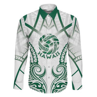 Custom Hawaii Volleyball Family Matching Short Sleeve Bodycon Dress and Hawaiian Shirt Polynesian Pattern - Polynesian Pride