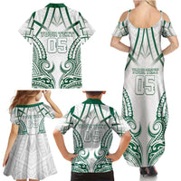 Custom Hawaii Volleyball Family Matching Summer Maxi Dress and Hawaiian Shirt Polynesian Pattern - Polynesian Pride