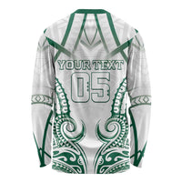 Custom Hawaii Volleyball Long Sleeve Shirt Polynesian Pattern - Polynesian Pride