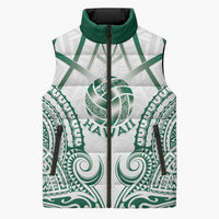 Custom Hawaii Volleyball Sleeveless Puffer Jacket Polynesian Pattern - Polynesian Pride