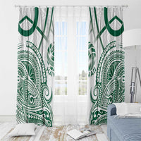 Hawaii Volleyball Window Curtain Polynesian Pattern - Polynesian Pride