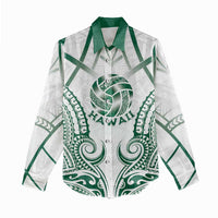 Custom Hawaii Volleyball Women Casual Shirt Polynesian Pattern LT05 - Polynesian Pride