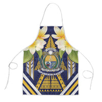 Nauru Independence Day Apron Coat Of Arms With Plumeria - Polynesian Pride
