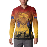 ANZAC Day Button Sweatshirt Australia And New Zealand Slouch Hats