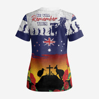 New Zealand And Australia ANZAC Last Post Scrub Top - Polynesian Pride