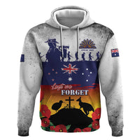 New Zealand And Australia ANZAC Last Post Zip Hoodie