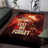 Honouring The ANZAC Spirit Area Rug Gallipoli Lest We Forget