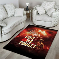 Honouring The ANZAC Spirit Area Rug Gallipoli Lest We Forget