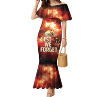 Honouring The ANZAC Spirit Family Matching Mermaid Dress and Hawaiian Shirt Gallipoli Lest We Forget