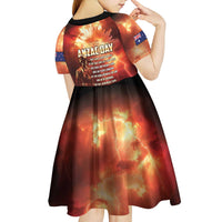 Honouring The ANZAC Spirit Kid Short Sleeve Dress Gallipoli Lest We Forget