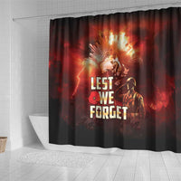 Honouring The ANZAC Spirit Shower Curtain Gallipoli Lest We Forget