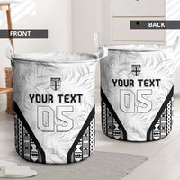 Custom Fiji 2026 Rugby Laundry Basket Fijian Tapa Pattern