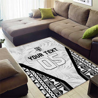 Custom Fiji 2026 Rugby Area Rug Fijian Tapa Pattern LT05 - Polynesian Pride