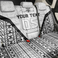 Custom Fiji 2026 Rugby Back Car Seat Cover Fijian Tapa Pattern