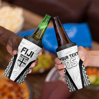 Custom Fiji 2026 Rugby 4 in 1 Can Cooler Tumbler Fijian Tapa Pattern LT05 - Polynesian Pride