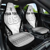 Custom Fiji 2026 Rugby Car Seat Cover Fijian Tapa Pattern