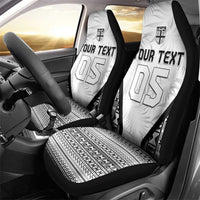 Custom Fiji 2026 Rugby Car Seat Cover Fijian Tapa Pattern