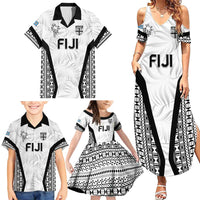 Custom Fiji 2026 Rugby Family Matching Summer Maxi Dress and Hawaiian Shirt Fijian Tapa Pattern