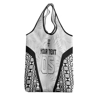 Custom Fiji 2026 Rugby Grocery Bag Fijian Tapa Pattern