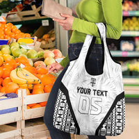 Custom Fiji 2026 Rugby Grocery Bag Fijian Tapa Pattern