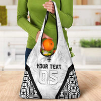 Custom Fiji 2026 Rugby Grocery Bag Fijian Tapa Pattern