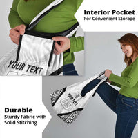 Custom Fiji 2026 Rugby Grocery Bag Fijian Tapa Pattern