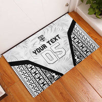 Custom Fiji 2026 Rugby Rubber Doormat Fijian Tapa Pattern