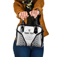 Custom Fiji 2026 Rugby Shoulder Handbag Fijian Tapa Pattern