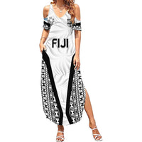 Custom Fiji 2026 Rugby Summer Maxi Dress Fijian Tapa Pattern