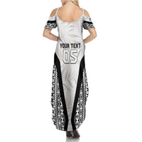 Custom Fiji 2026 Rugby Summer Maxi Dress Fijian Tapa Pattern