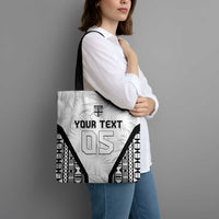 Custom Fiji 2026 Rugby Tote Bag Fijian Tapa Pattern
