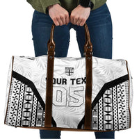 Custom Fiji 2026 Rugby Travel Bag Fijian Tapa Pattern