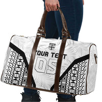Custom Fiji 2026 Rugby Travel Bag Fijian Tapa Pattern
