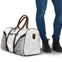 Custom Fiji 2026 Rugby Travel Bag Fijian Tapa Pattern