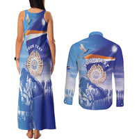 Personalised Marshall Islands Remembrance Day Couples Matching Tank Maxi Dress and Long Sleeve Button Shirt We Will Always Remember