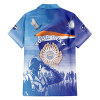 Personalised Marshall Islands Remembrance Day Family Matching Off Shoulder Short Dress and Hawaiian Shirt We Will Always Remember LT05 - Polynesian Pride