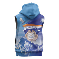 Personalised Marshall Islands Remembrance Day Sleeveless Zip Hoodie We Will Always Remember