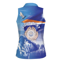 Personalised Marshall Islands Remembrance Day Women Sleeveless Polo Shirt We Will Always Remember