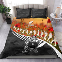 New Zealand ANZAC Rugby Bedding Set Soldier Fern With Kiwi Bird