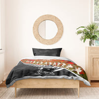 New Zealand ANZAC Rugby Bedding Set Soldier Fern With Kiwi Bird