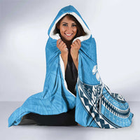 Penrhyn Gospel Day Hooded Blanket Cook Islands Tribal Pattern