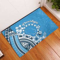 Penrhyn Gospel Day Rubber Doormat Cook Islands Tribal Pattern
