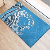 Penrhyn Gospel Day Rubber Doormat Cook Islands Tribal Pattern