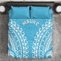 Custom Cook Islands Mauke Bedding Set Polynesian Tribal Tattoo
