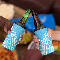 Cook Islands Mauke 4 in 1 Can Cooler Tumbler Polynesian Tribal Tattoo