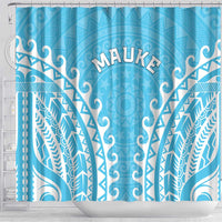 Custom Cook Islands Mauke Shower Curtain Polynesian Tribal Tattoo