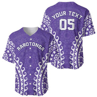 Custom Cook Islands Rarotonga Baseball Jersey Polynesian Tribal Tattoo