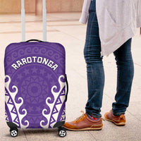 Custom Cook Islands Rarotonga Luggage Cover Polynesian Tribal Tattoo